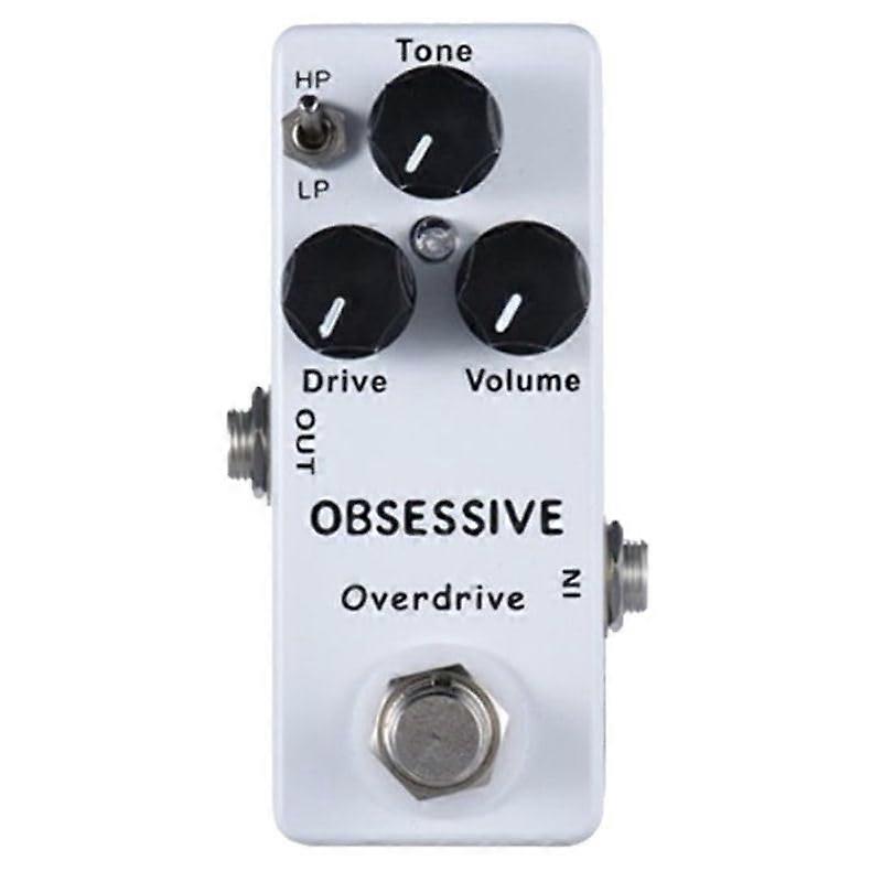 Obsessive Overdrive Pedal Mini for Electric Guitar, Dynamic TouchResponsive Compact Design