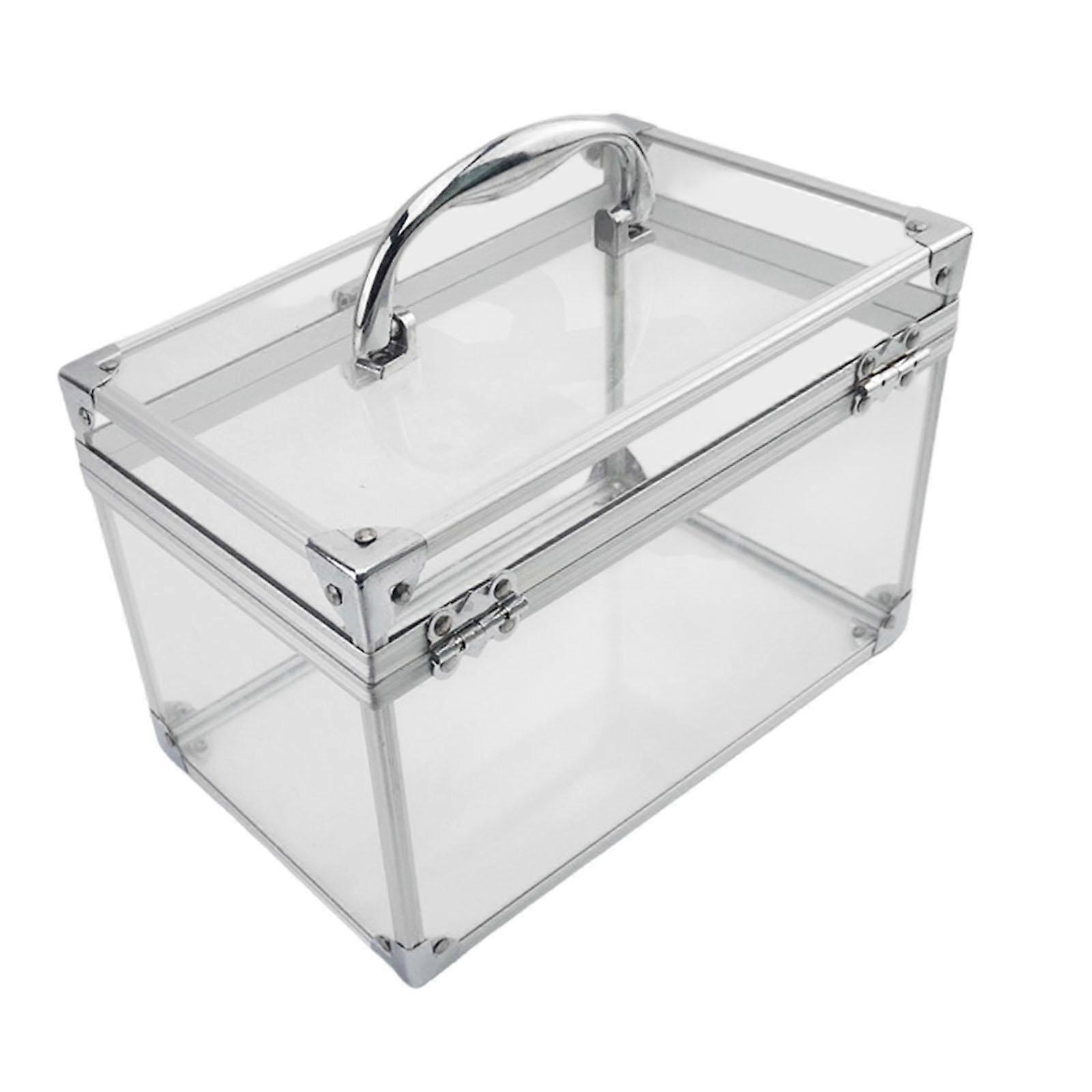 Acrylic Makeup Case Artists Display Holder Dustproof Clear Portable Versatile