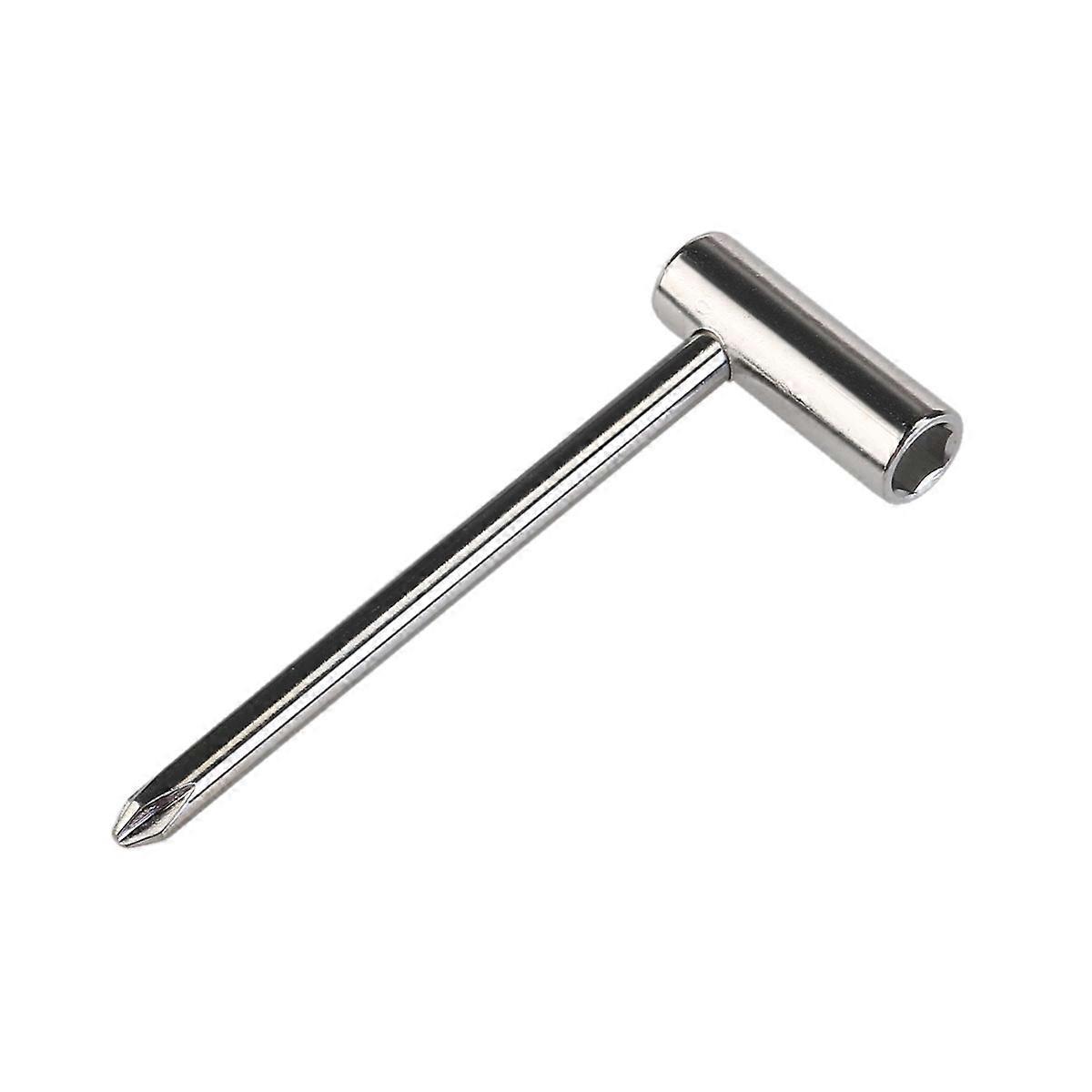 Metallnyckel för trussstång för elgitarr (silver)
