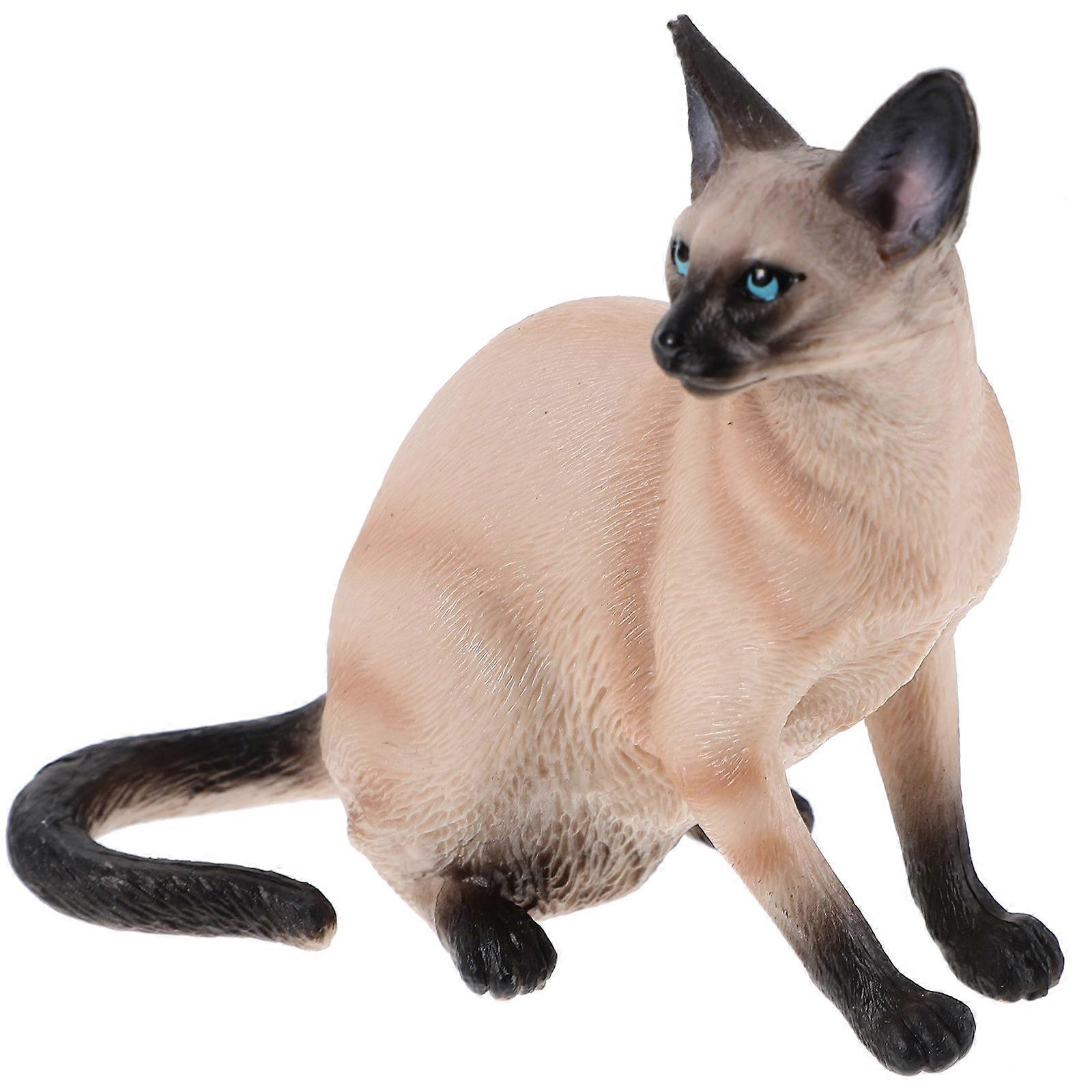 Decorative Cat Statue Artificial Cat Model for Decoration Plastic