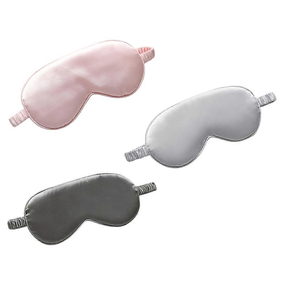 Sleep Blindfold Two-Sided Artificial Silk Protective 3Pcs Pack