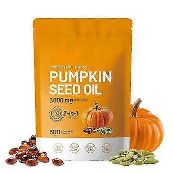 2 in 1 Pumpkin Seed Oil 1000mg Nutrition Gels & Chews 300 Count_v