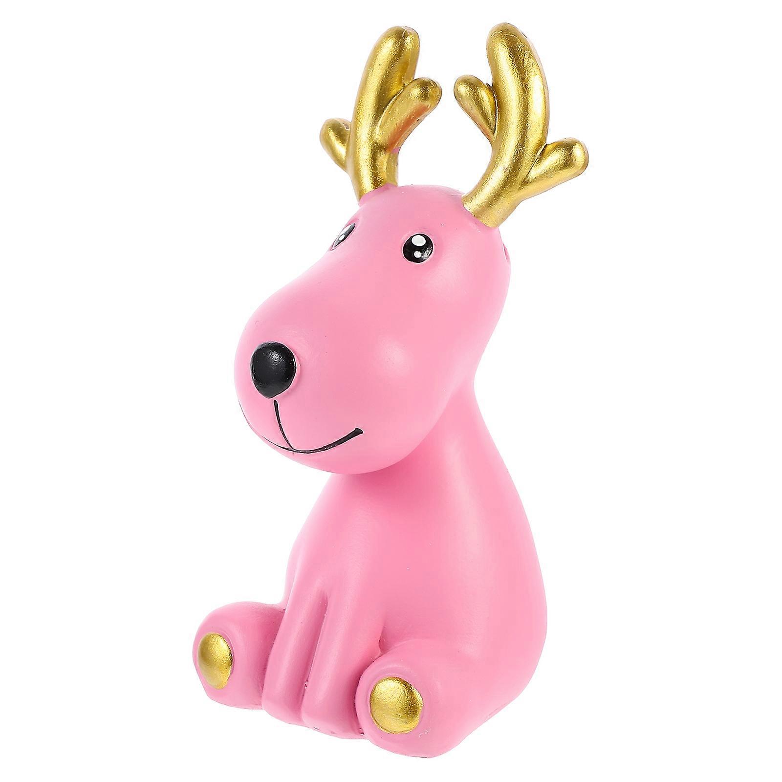 Pink Eyeglasses Frame Deer Shape Holder for Desktop Storage