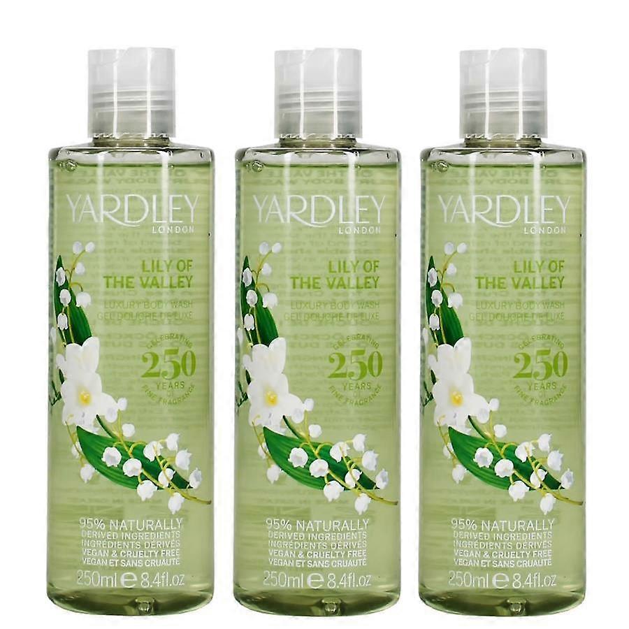 Yardley Duschgel Maiglöckchen 250 ml - 3er-Pack