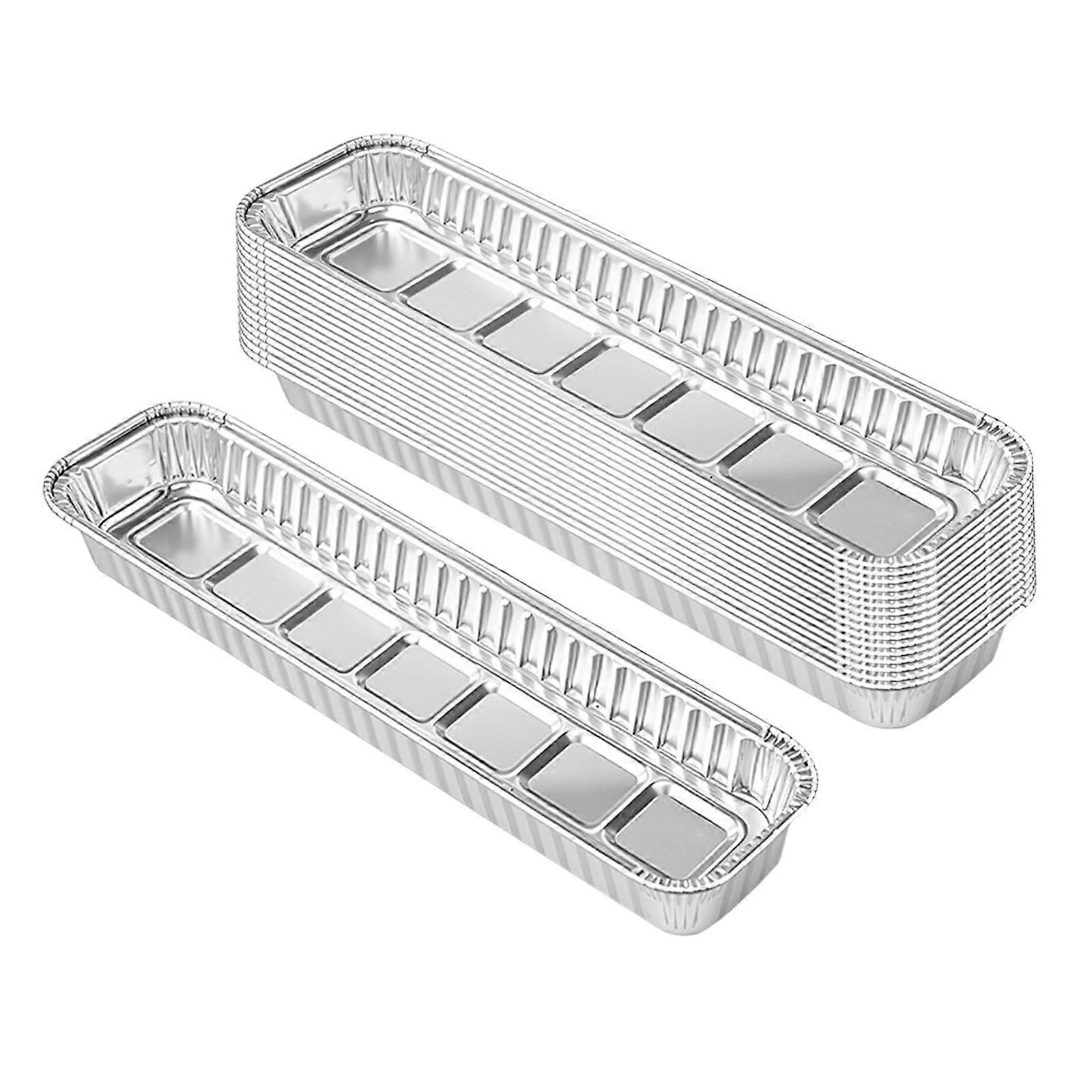 30Pcs Range Hood Oil Tray Accessories Rectangular Baking Tools Aluminum Foil