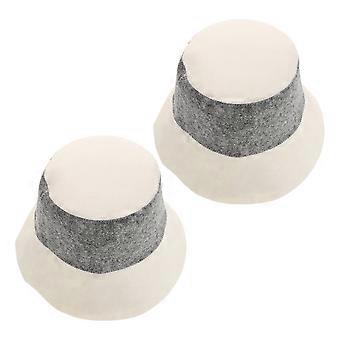 2szt Fisherman's Felt Sauna Hat Izolowany kapelusz kąpielowy do sauny Unisex Design do domu Travel Basen i Spa Akcesoria do sauny dla kobiet i mężczyzn