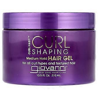 Giovanni, Curl Habit™, Curl Shaping Hair Gel, Medium Hold, For All Curl Types and Textured Hair, 10.