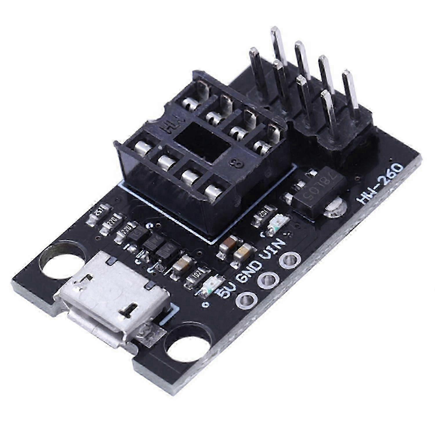 Development Programmer Board Compatible with ATtiny13A/ATtiny25/ATtiny45/ATtiny85