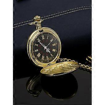 Quartz Pocket Watch Antique Pocket Watch with Steel Chain