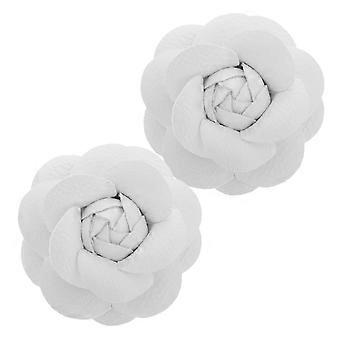 2pcs détachable fleur chaussure clips simili cuir boucle décorative mariage fleur chaussure charme bricolage chaussures décorations pour talons hauts sandales bottes