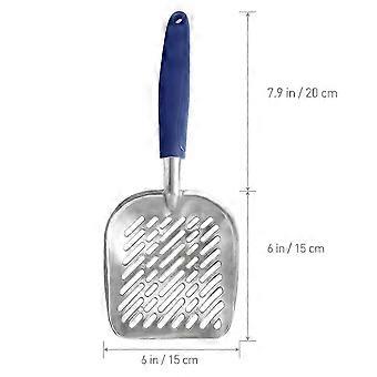 Pet Litter Scoop Ueetek Long Handle Compatible withCleaning 3Pcs Durable Metal