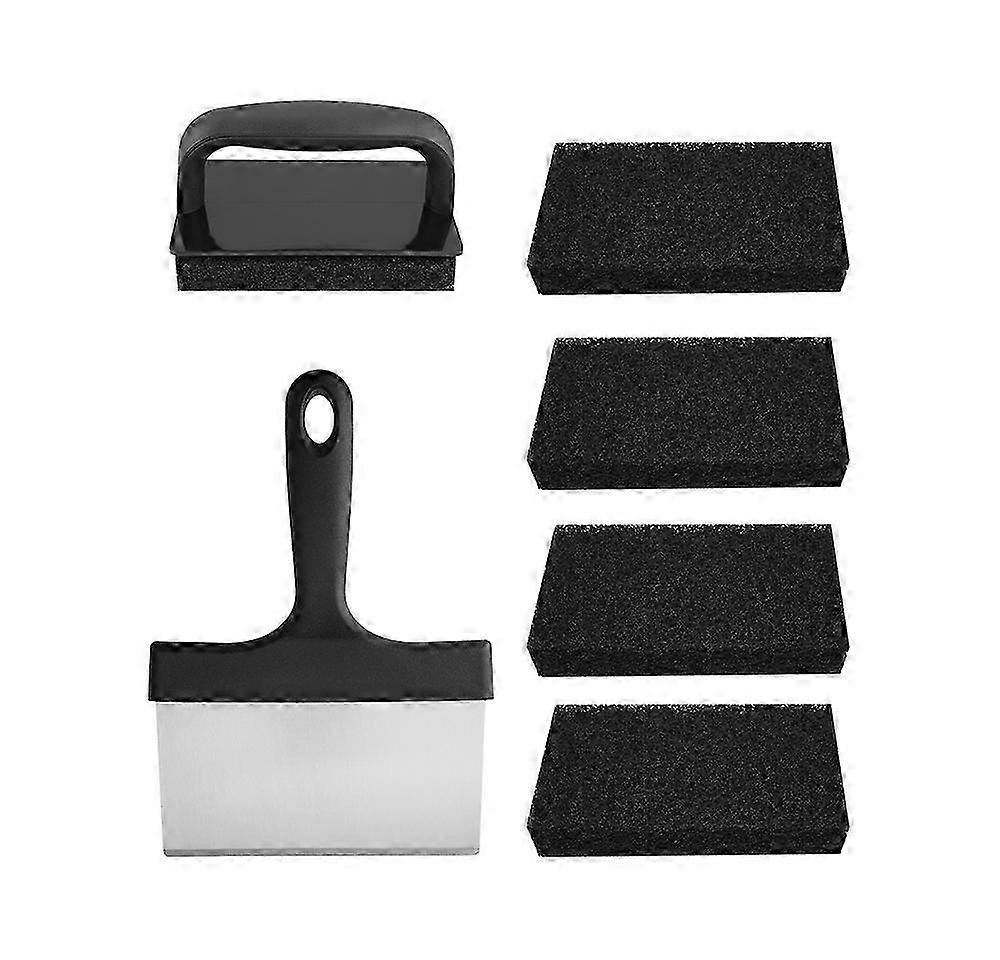 3pcs Scraper, Cleaning BrushHandle Barbecue Grill Scraper Cleaning Tool