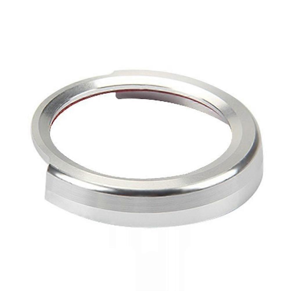 Car Decor Start Stop Button Ring for Car Accessories Silver Trim