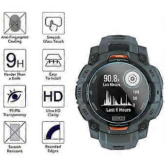 3Pcs For Garmin Instinct 3 AMOLED 45mm Tempered Glass Screen Protector HD Clear Watch Screen Filmo