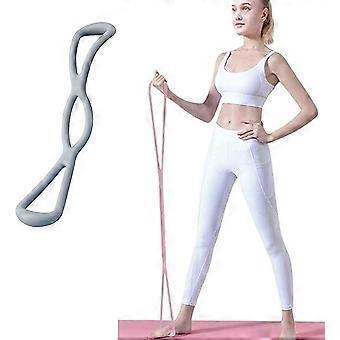 Figure 8 Stretch Resistance Band (Pink 1 piece), Portable Elastic Fitness Pulling Rope Chest Expander, Arm Back Shoulder Training Stretch Bands for St