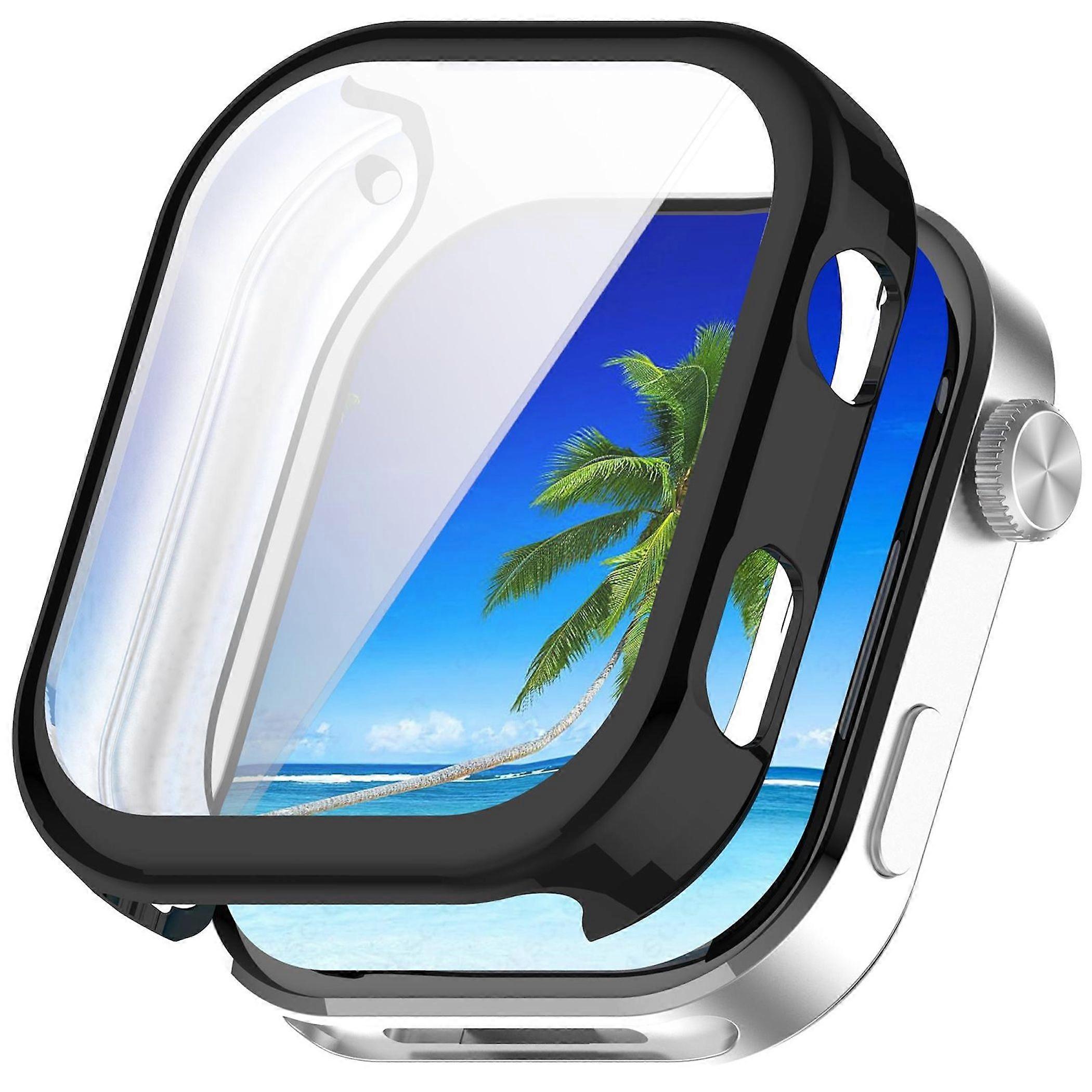For Xiaomi Redmi Watch 6 Electroplated Full Cover TPU Protective Case Black