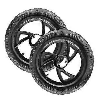 2-Pack 12-Inch Replacement Balance Bike Wheels for Children, Non-Inflatable EVA Anti-Slip