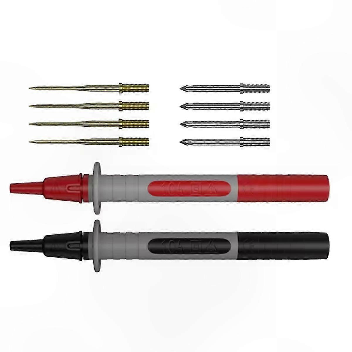 2-Piece Multimeter Test Probe Set, Multi-Purpose Test Pens with Replaceable Needles J.30013A