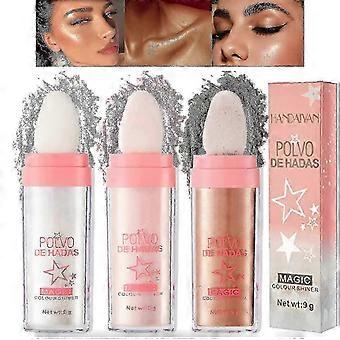 3 Pack Polvo De Hadas Fairy Highlight Patting Powder Highlighter Body Brightens The Natural Three-dimensional Face Powder Blusher