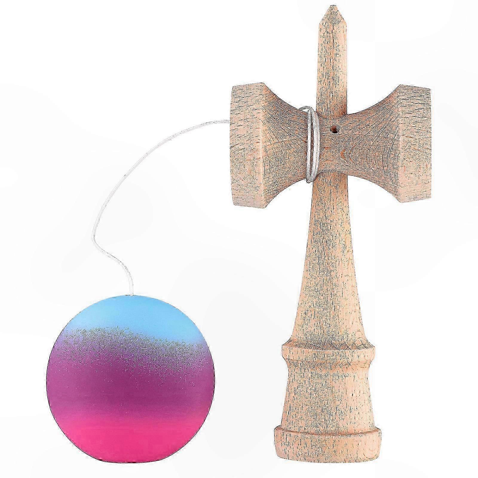 Giocattolo educativo in legno per l'equilibrio, ideale per lo sviluppo delle abilità motorie, adatto per giocare sia all'interno che all'esterno, con sfera da 6 cm, confezione singola QG