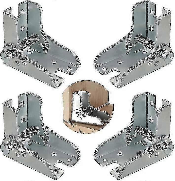 (4 Pieces) Folding Frame, Self-locking Hinge, Folding Table Legs, Folding Workbench-zspp