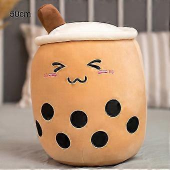 Bubble Tea Plush Doll 24/35/50/70cm Cartoon Figure Suffed Toy with Smiling Face Soft Pillow for Home Car Ornaments Gift