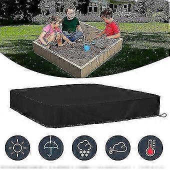 Sandpit cover waterproof dustproof uv protection square pool cover with drawstring-200*200cm [MI]