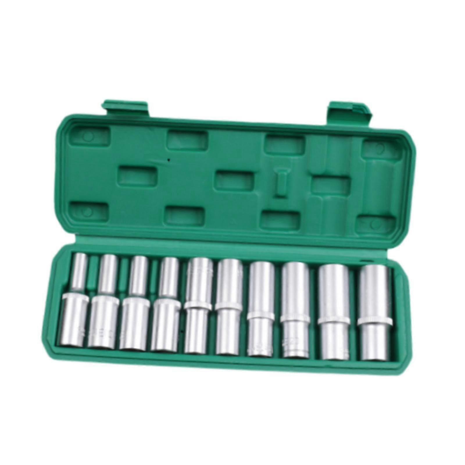 Socket Set E Shape Socket Set With Case Chrome Vanadium Steel Deep Sockets Wear Resistant Solid
