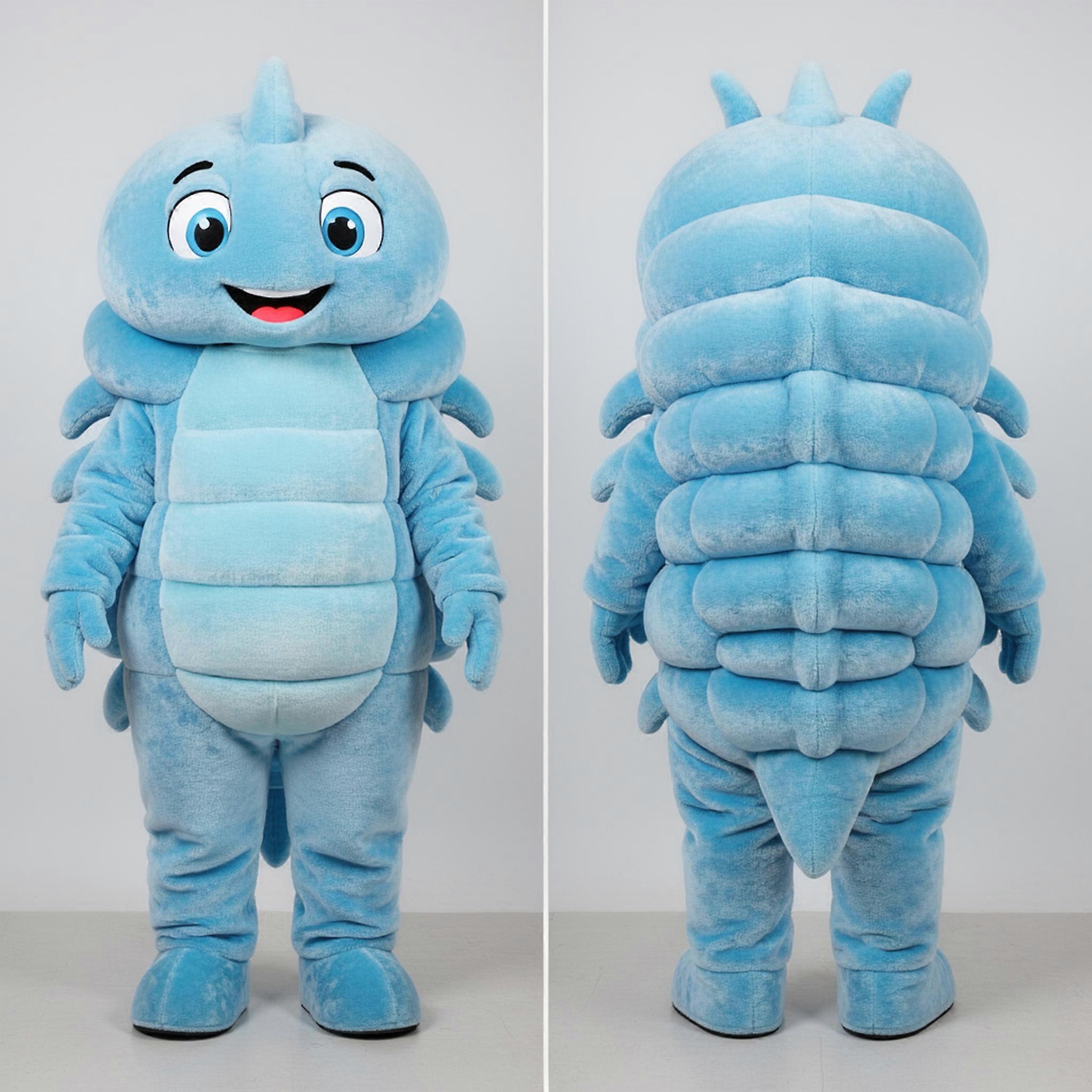 MASTICOT Sky Blue Rounded Trilobite Mascot