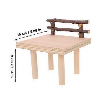 Holzplattform für Hamsterkäfige, sicheres Spielzeug für Haustiere, 1 Stück Holzbrett