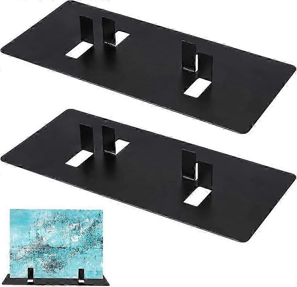2 PCS Metal Tabletop Display Stands, Rectangular Portable for Ceramic Tiles Book