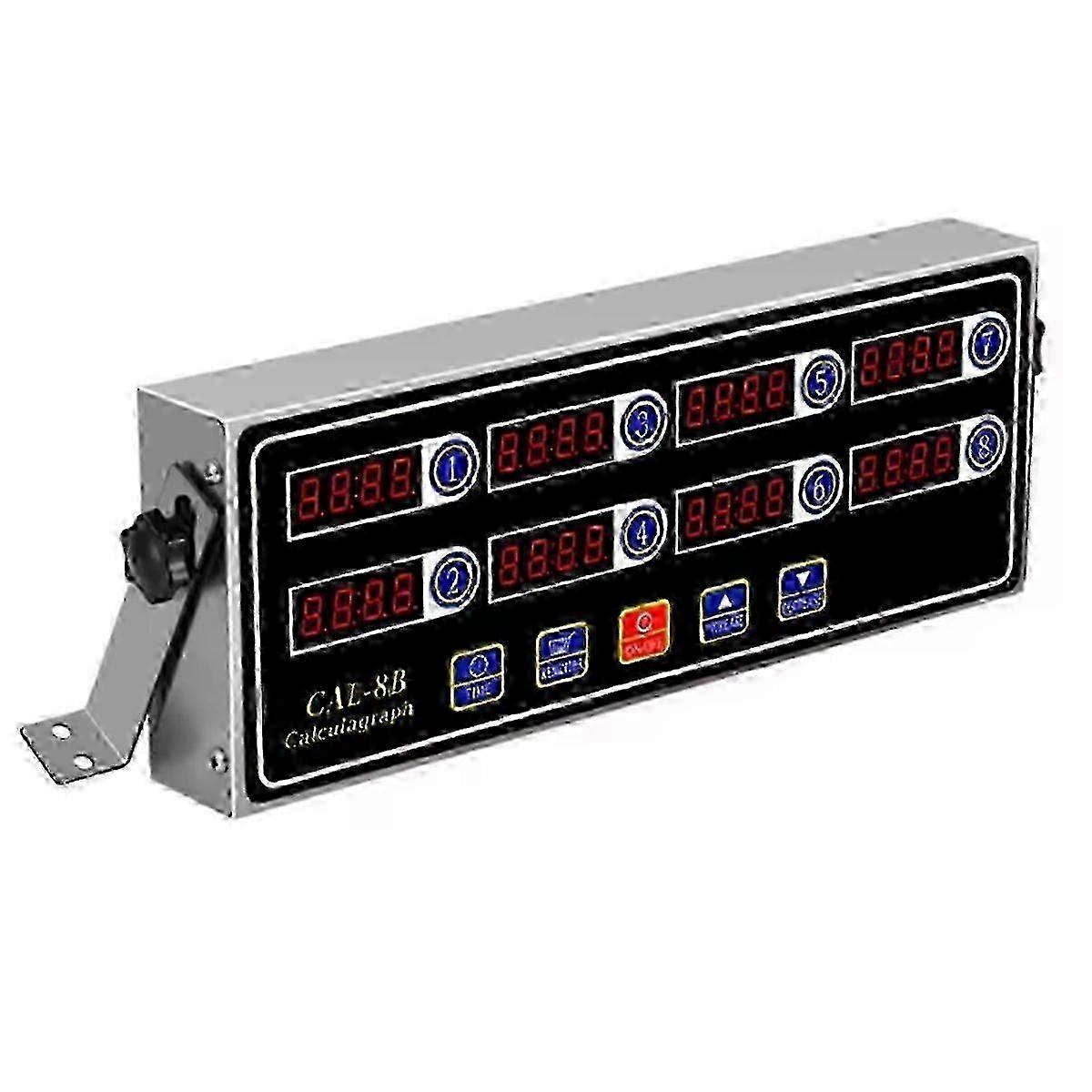 Commercial Eighth 8 Channel Electronic Countdown Kitchen Timer Digital Button Timing Reminder Resta