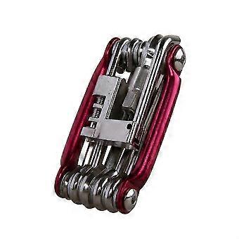 11 in 1 Bike Tools Fahrrad Reparatur Werkzeug Kit Schraubenschlüssel Schraubendreher Kette Multifunktionswerkzeug