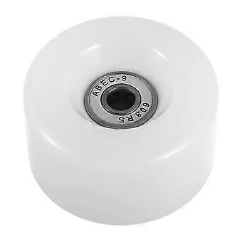 Witte lichtgevende rolschaatswielen voor dubbelschaatsen, 2 stuks, duurzaam PU.