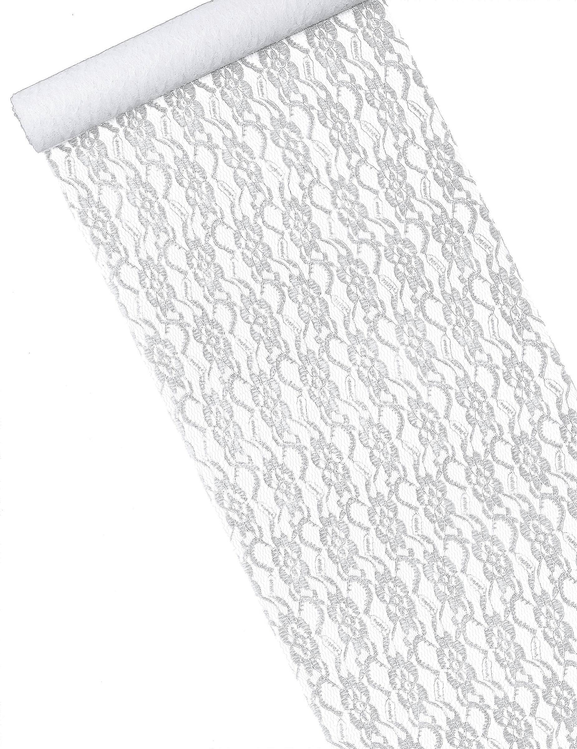 White lace table runner 30 cm x 5 m