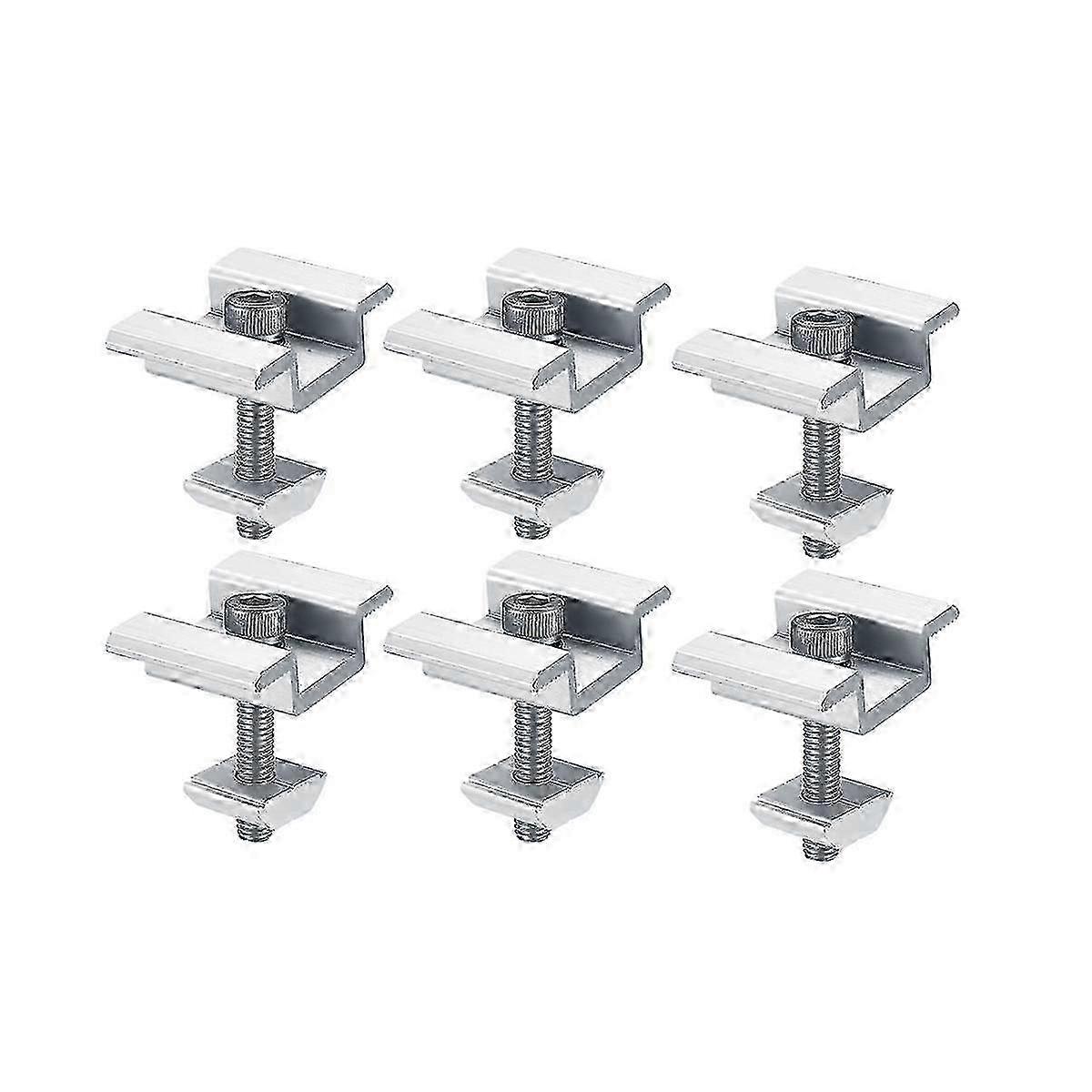 8-Pack Solar Panel Mounting Brackets for 30mm PV Modules