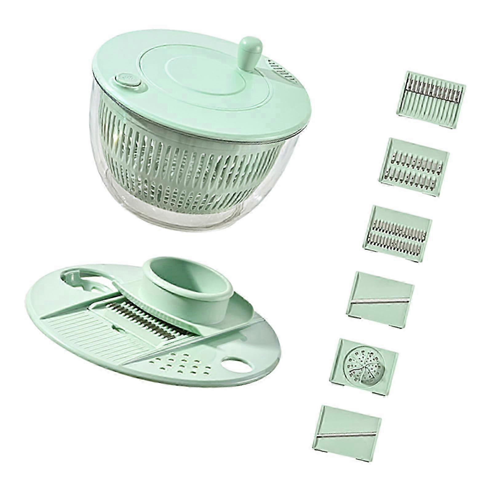 Rustproof Double Layer Manual Salad Spinner