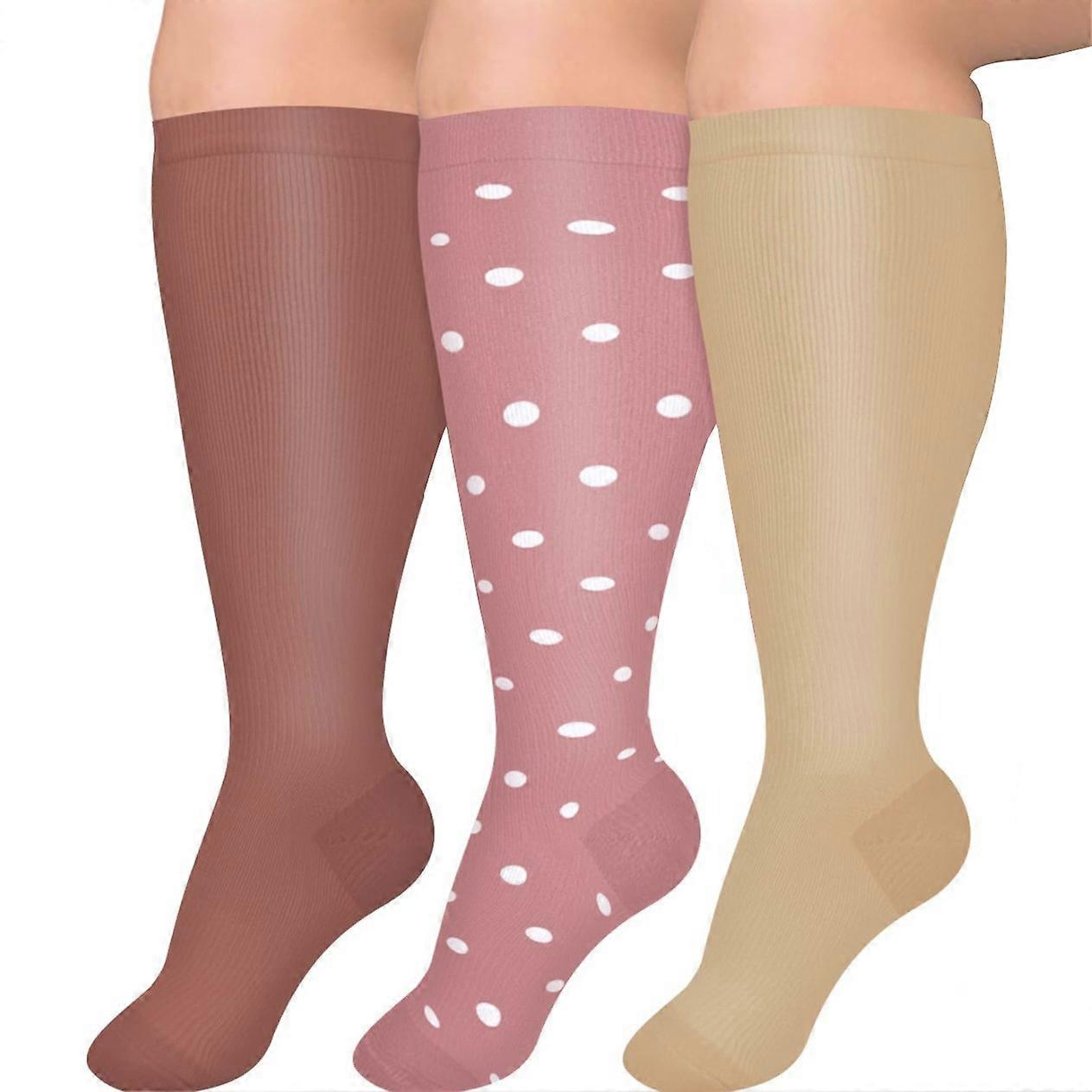 Graduated Compression Knee-High Socks For Nurses And Runners