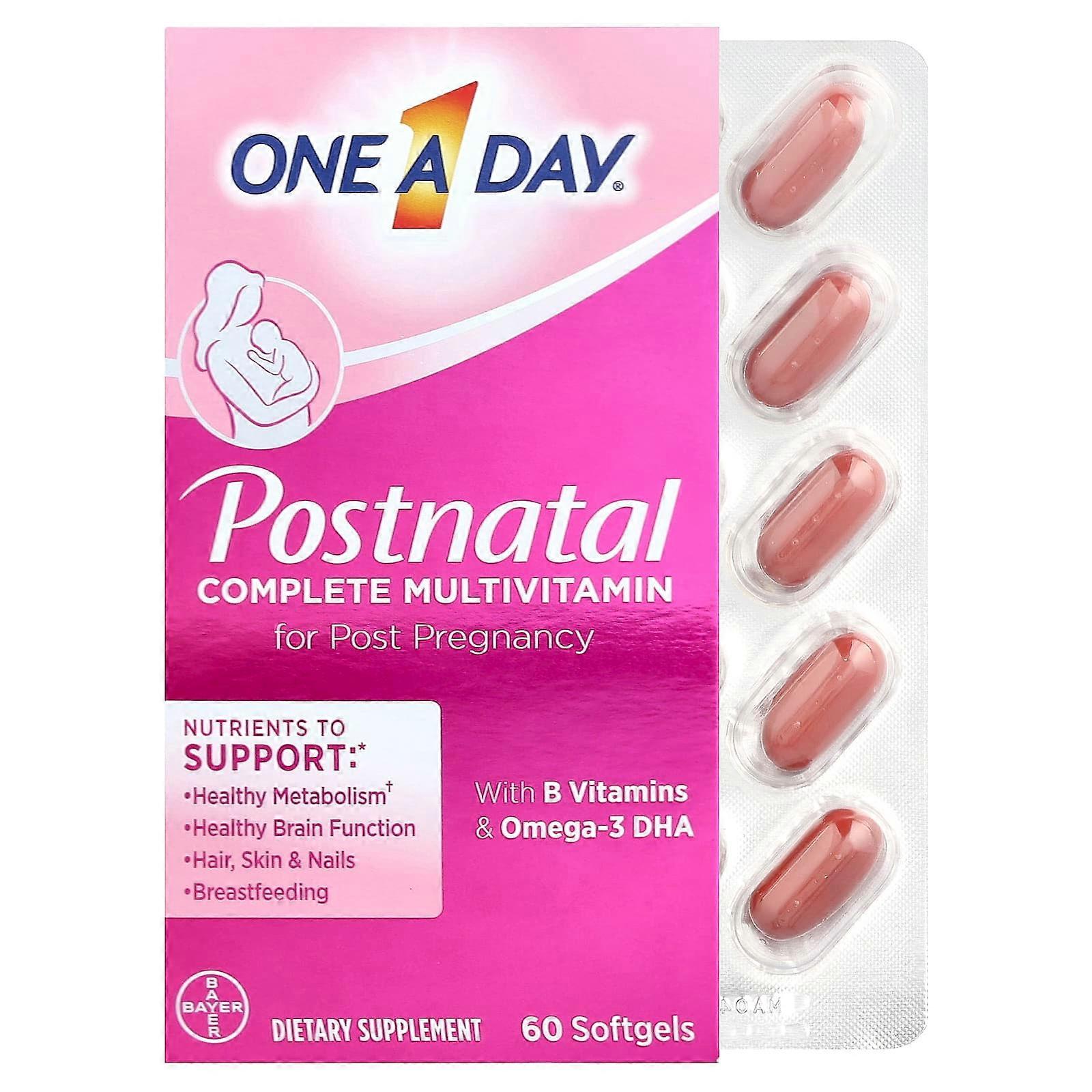 One-A-Day, Postnatal Complete Multivitamin , 60 Softgels