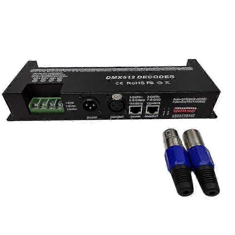 30 Channel RGB DMX512 Decoder LED Strip Controller 60A Dimmer PWM Driver Input DC9-24V 30CH Decoder Light Control