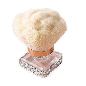 Nail Art Dusting Brush with Rhinestone Handle Nail Art Dust Powder Remover Cleaner Brush Multi-purpose Loose Power Foundation Blush Makeup Brush