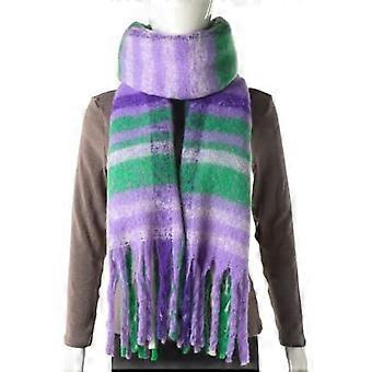 Women's Shawl Scraf Thick Chunky Colorful Big Blanket Scraves Oversized Wrap Warm Stripe szshsy02