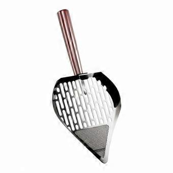 Cat Litter Scoop with Wooden Handle Slotted Pet Supply Unbreakable for Home