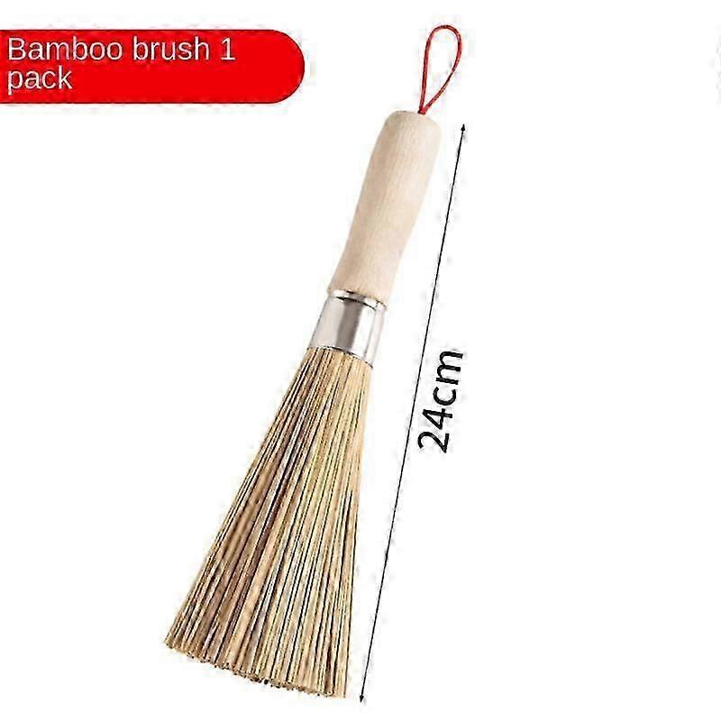 25cm Bamboo Wok Cleaning Brush