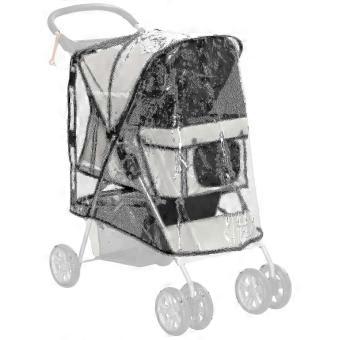 Black Friday Deals Pawhut Dog Stroller Rain Cover W/ Rear Entry, Cover, For Dog Pram_jyw3