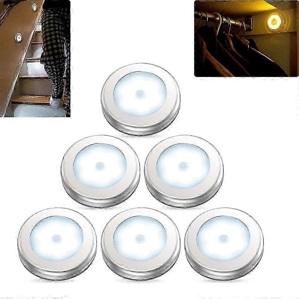 6-pack Motion Sensor Led Lights - Battery-powered Stair/cabinet