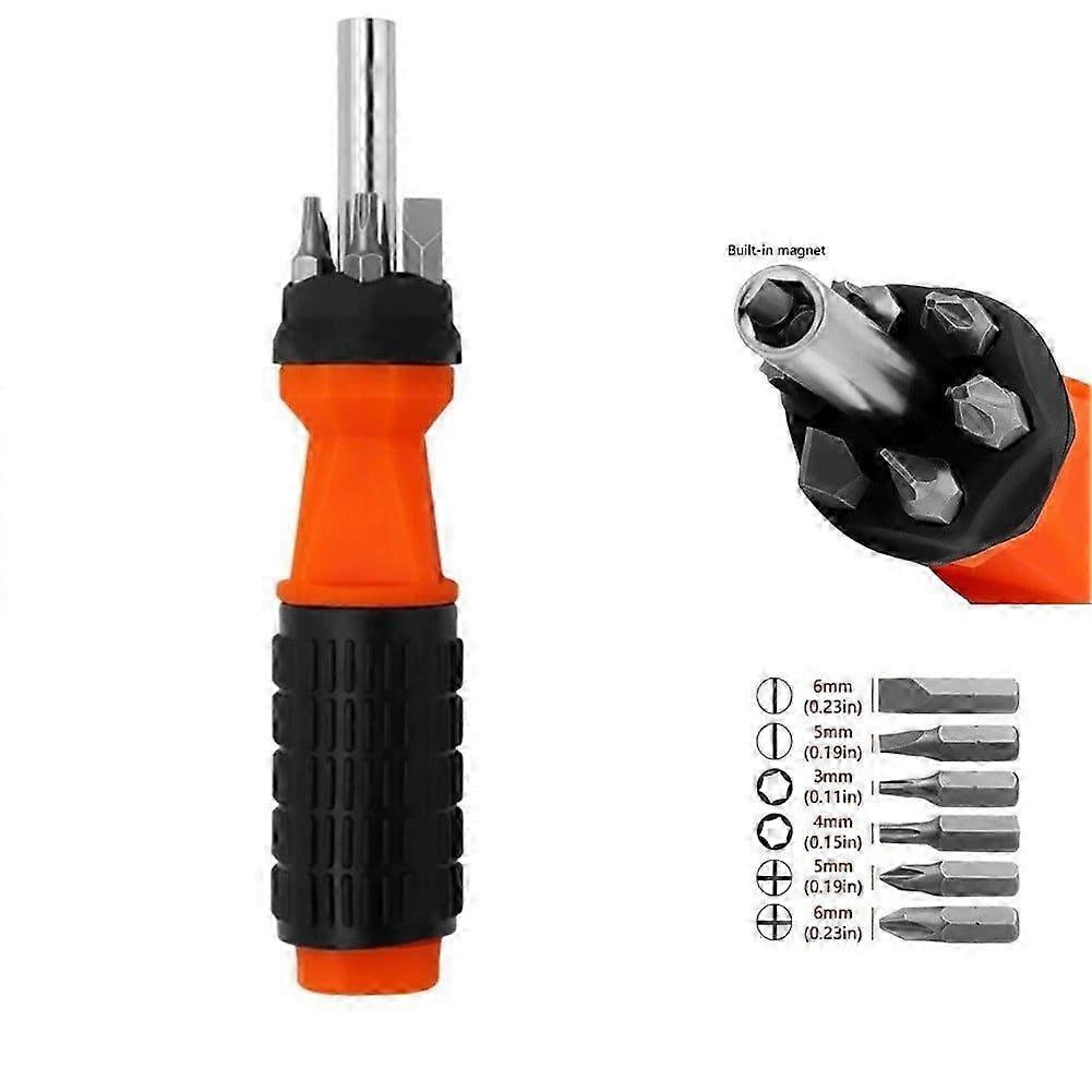Bidirectional Ratchet Screwdriver Flat Hex Wrench