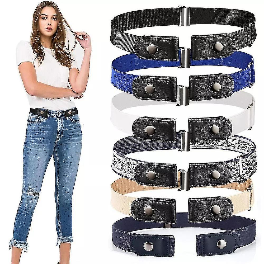 Buckle-free Invisible Belts Adjustable Allergy Belt For Jeans Pants