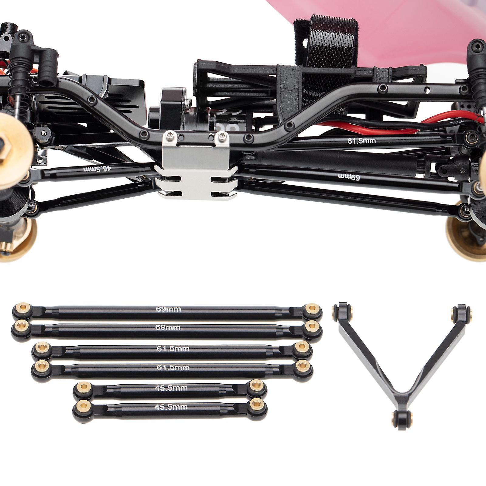 7 Pieces Aluminum Link Set for Axial SCX24 AXI00002 Model Buggy Replacements