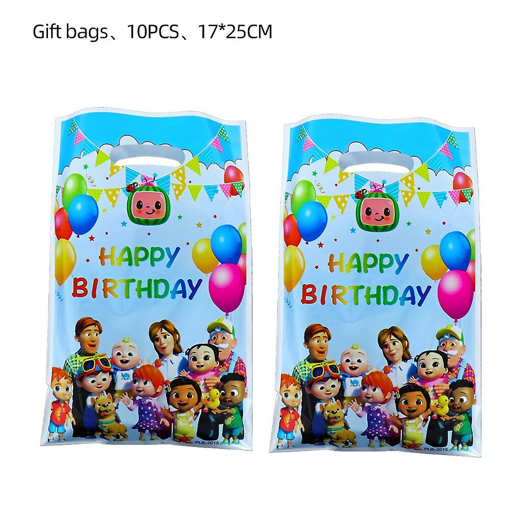 Plastic Gift Bag Frozen Princess Olaf Elsa Loot Bag Kid Boy Birthday Party Supplies Cartoon Theme Decorations
